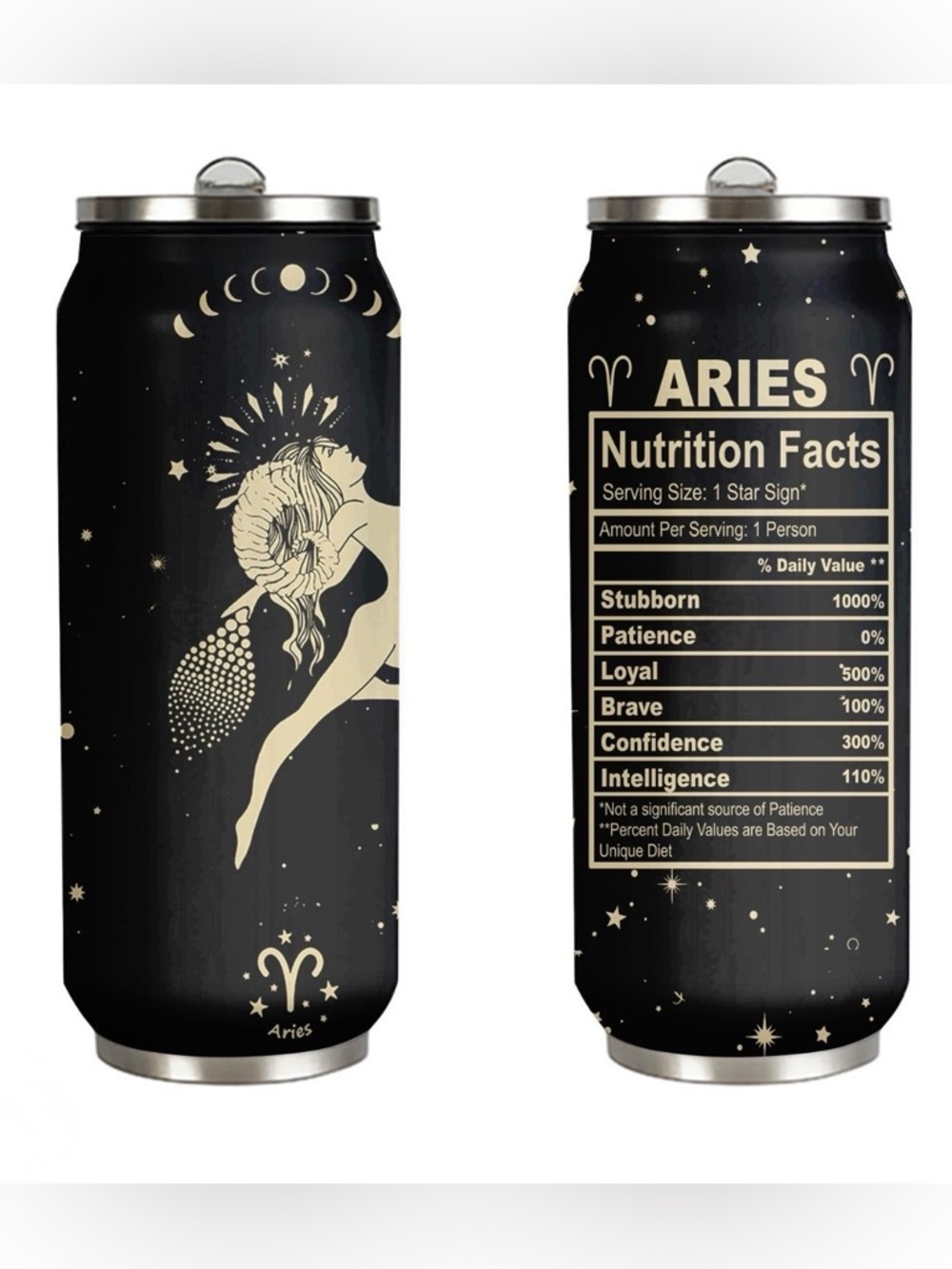 Aries Zodiac Tumbler Can - Constellations Astrology Design